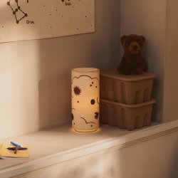 Ferm Living Skye Bordlampe Natural/Bronze