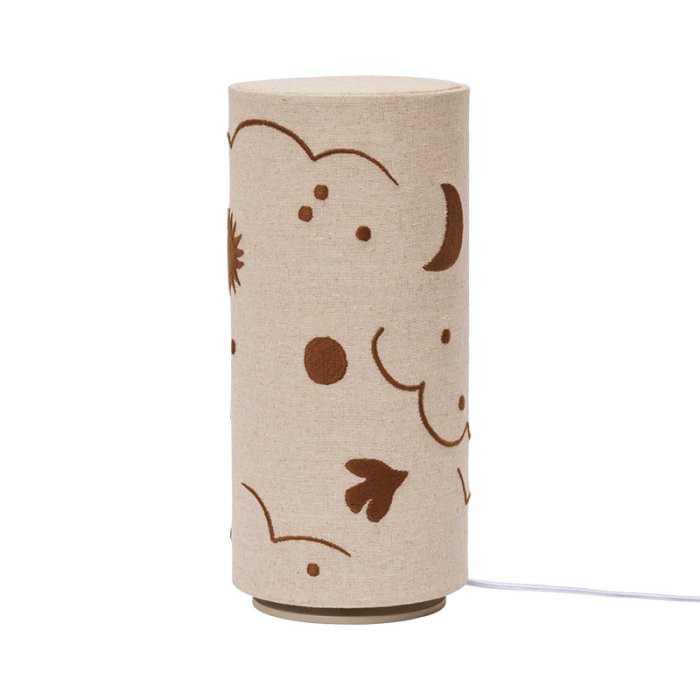 Ferm Living Skye Bordlampe Natural/Bronze