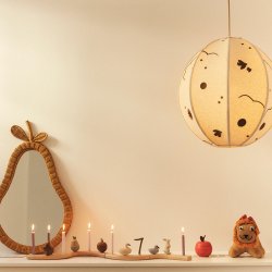 Ferm Living Skye Tekstil Lampesk�rm Natural/Bronze