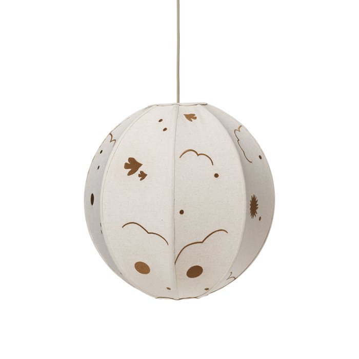 Ferm Living Skye Tekstil Lampesk�rm Natural/Bronze
