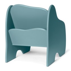 Ferm Living Slope Lounge Stol m/ Bogreol - Storm