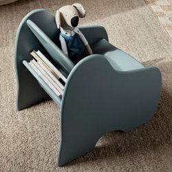 Ferm Living Slope Lounge Stol m/ Bogreol - Storm