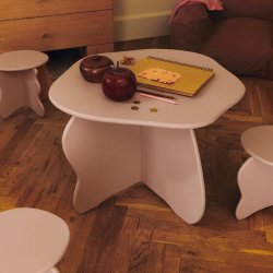 Ferm Living Slope Skammel Rose