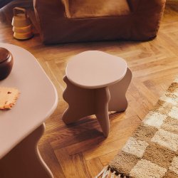 Ferm Living Slope Skammel Rose