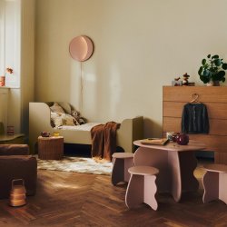 Ferm Living Slope Skammel Rose