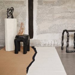 Ferm Living Soil Kelim Tppe 140x200 cm Dark Sand/Off-white