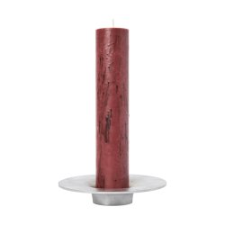 Ferm Living Soothe Block Lysestage Aluminium