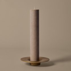 Ferm Living Soothe Block Lysestage Messing Finish