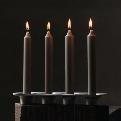 Ferm Living Soothe Lysestage 4 Lys Aluminium