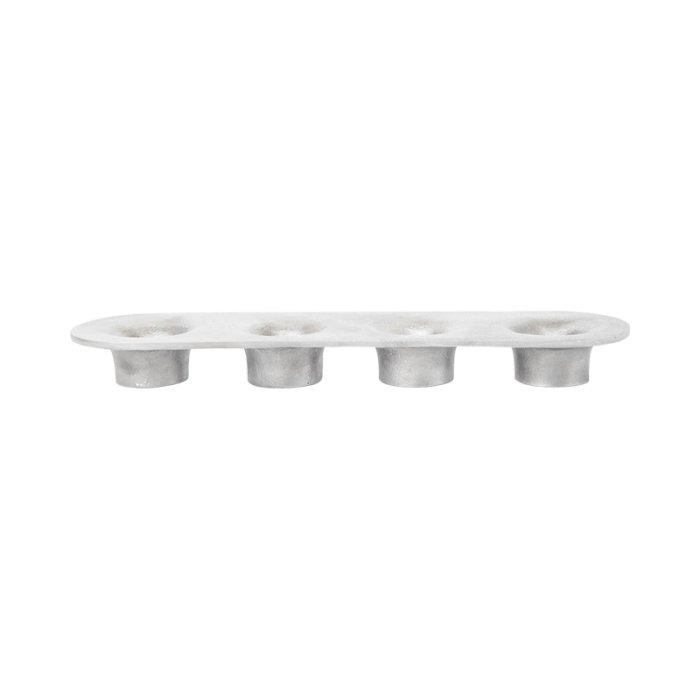 Ferm Living Soothe Lysestage 4 Lys Aluminium