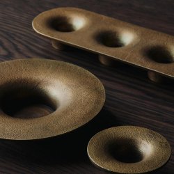 Ferm Living Soothe Lysestage Messing Finish