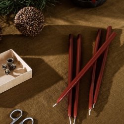 Ferm Living Spike Slim Lys - St af 8 - Rust