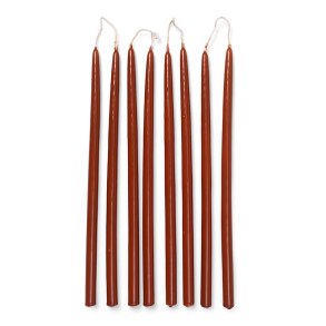 Ferm Living Spike Slim Lys - S�t af 8 - Rust