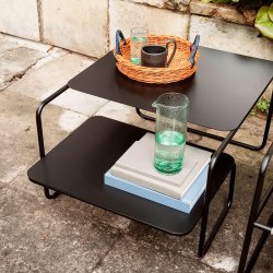 Ferm Living Blue Handle Tray Serveringsbakke - Natural/Blue