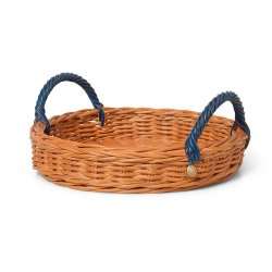 Ferm Living Blue Handle Tray Serveringsbakke - Natural/Blue
