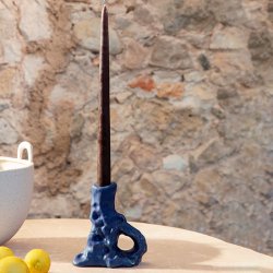 Ferm Living Dito Lysestage - Single - Bright Blue