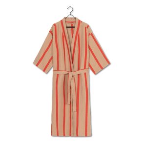 Ferm Living Field Robe Morgenkbe - Camel/Red