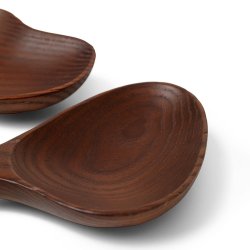 Ferm Living Os Salatbestik - Mrk Brun