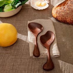 Ferm Living Os Salatbestik - Mrk Brun