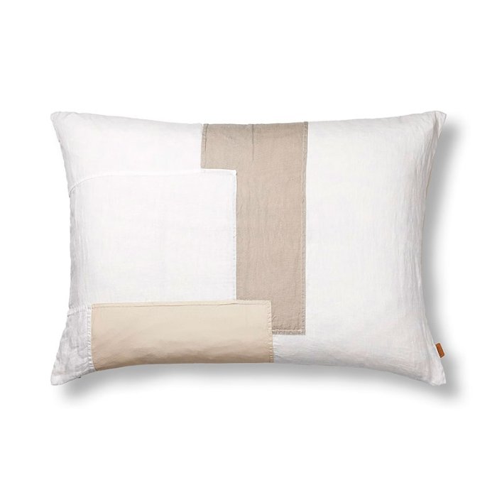 Ferm Living Part Cushion Pude - Off-white - 60x40 cm