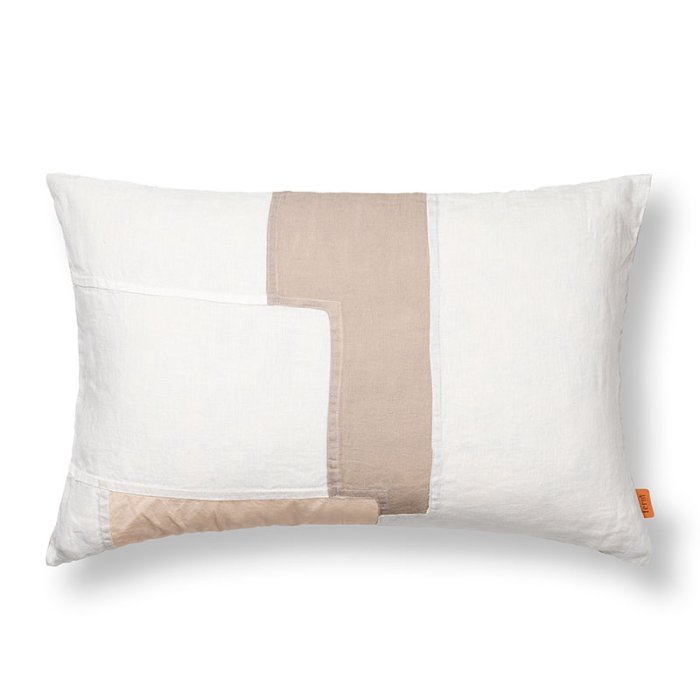 Ferm Living Part Cushion Pude - Off-white - 80x60 cm