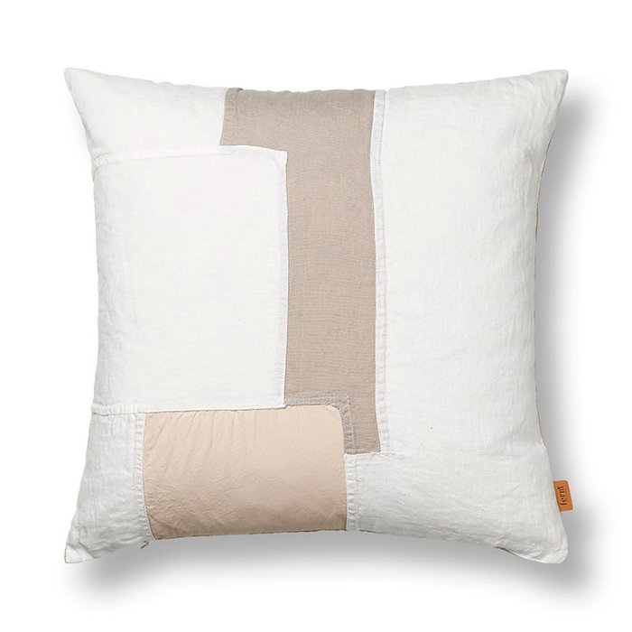 Ferm Living Part Cushion Pude - Off-white - 50x50 cm