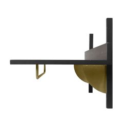 Ferm Living Sector Rack Hylde - Sort Ask/Messing