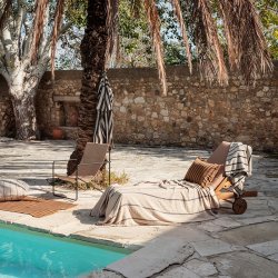 Ferm Living Yard Picnic Blanket Tppe - Sand/Black