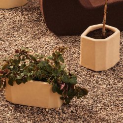 Ferm Living Staffa Planter Krukke H27cm Ivory