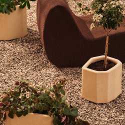 Ferm Living Staffa Planter Krukke H36cm Ivory