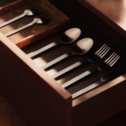 Ferm Living Stelo Bestikst 4 Dele Brstet Rustfrit Stl