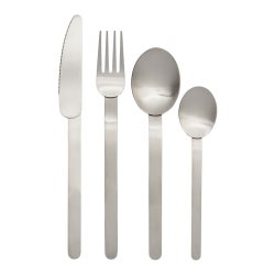 Ferm Living Stelo Bestikst 4 Dele Brstet Rustfrit Stl