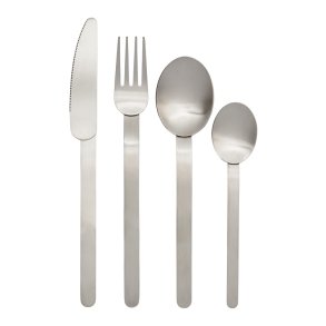 Ferm Living Stelo Bestikst 4 Dele Brstet Rustfrit Stl