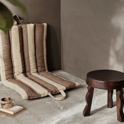 Ferm Living Strand Foldemadras - Carob Brown/Parchment