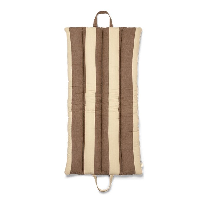 Ferm Living Strand Foldemadras - Carob Brown/Parchment