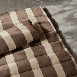 Ferm Living Strand Pude - 72x30 cm - Carob Brown/Parchment