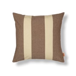 Ferm Living Strand Udendrspude - 50x50cm - Carob Brown/Parchment