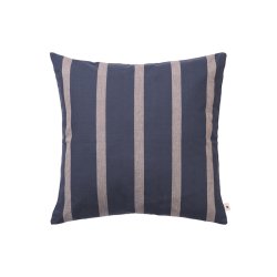 Ferm Living Strand Udend�rspudebetr�k 50x50 cm Indigo Blue/Parchment