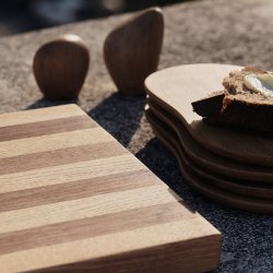 Ferm Living Stribe Skrebrt Bold Valnd/Eg