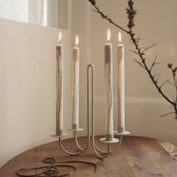 Ferm Living Sway Candelabra Lysestage - Cashmere