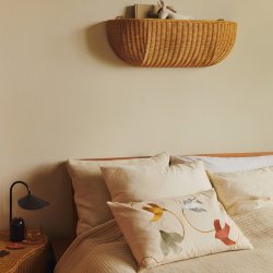 Ferm Living Swif Bird Embroidered Pudebetrk 60x40 cm