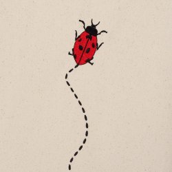 Ferm Living Kids Telt - Broderet Mariehne