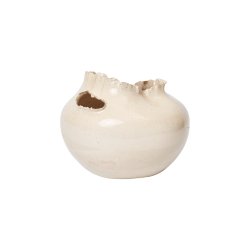 Ferm Living Tereo Rund Vase H18cm Off-White Speckle