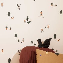 Ferm Living Tapet The Park - Off-White