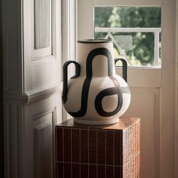 Ferm Living Trace Vase - Off-White