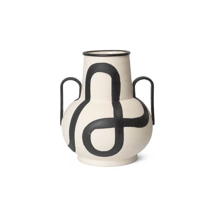 Ferm Living Trace Vase - Off-White