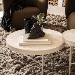 Ferm Living Travertin Sofabord Cashmere