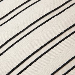 Ferm Living Twill Bolster Pude Off-white/Sort