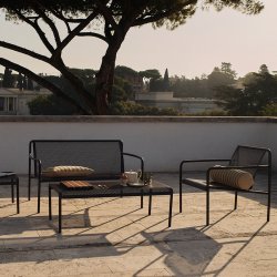 Ferm Living Twill Pude 50x50 cm Cashmere/Sort