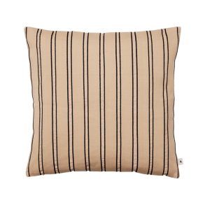 Ferm Living Twill Pude 50x50 cm Cashmere/Sort